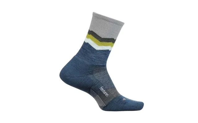 Feetures Merino 10 Cushion Mini Crew Socks 43-46 L Gray Men