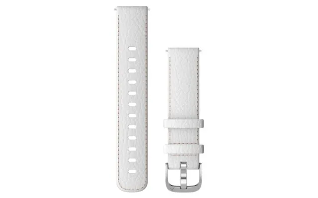 Garmin Quick Release 18 Mm White Leather Strap For Stylish Running Watch Accessories