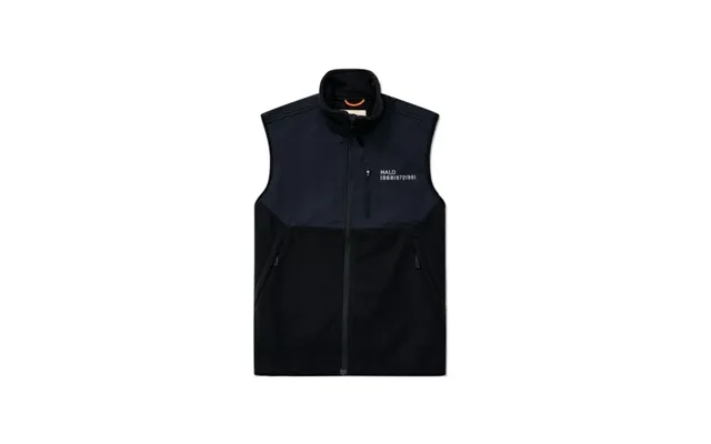 Halo Blocked Fleece Vest Size M - Black, Perfect For Running And Outdoor Activities In Cold Weather