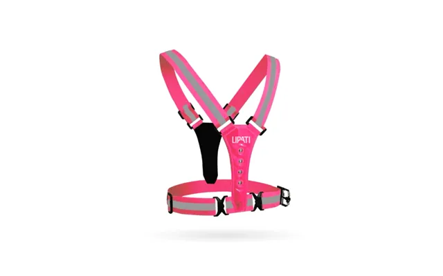 Lipati Reflective Running Vest In Pink - Enhanced Visibility For Nighttime Safety