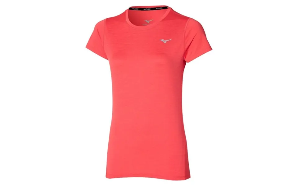 Mizuno Impulse Core Women's Running T-shirt In Orange - Lightweight Performance Tee