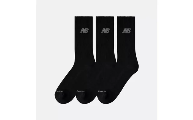 New Balance Performance Basic Crew Socks 3-pack Black S - Comfort And Support For Running