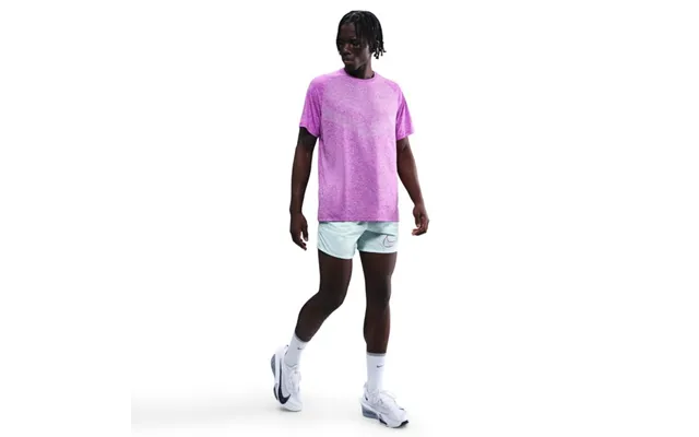 Nike Dri-fit Adv Stride Short Sleeve Tee Purple Men - Lightweight, Breathable Running And Training T-shirt