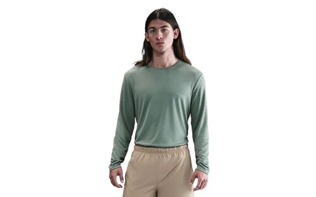 Nike Dri-fit Uv Miler Long Sleeve Tee Xl Green Men