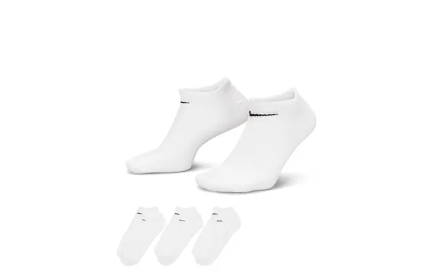 Nike Everyday Lightweight No-show Socks 3-pack White Size 46-50 Eu For Comfortable Running Training