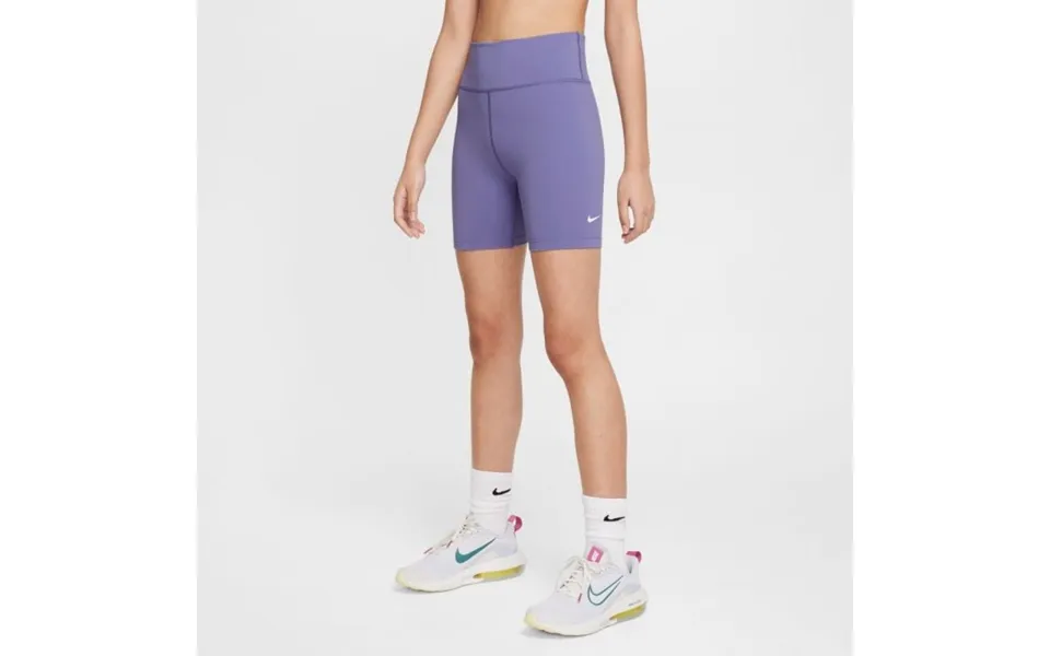 Nike One Dri-fit Biker Shorts In Dusty Amethyst Perfect For Running And Training