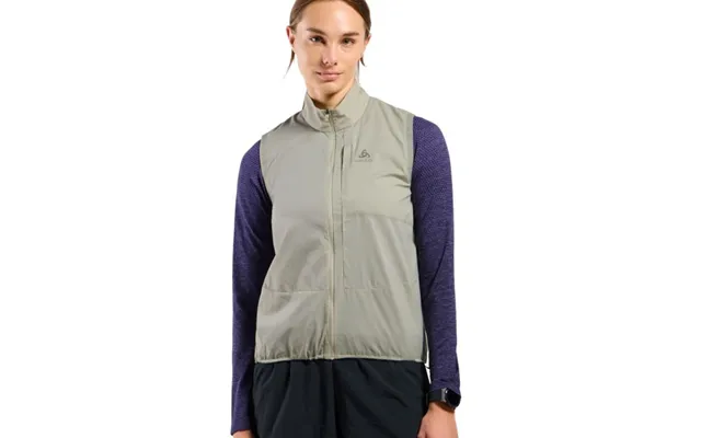 Odlo Zeroweight Women's Vest Xl Green - Lightweight & Breathable For Running In All Weather Conditions