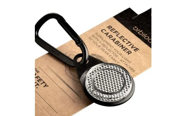 Orbiloc Reflective Carabiner One Size Black Women