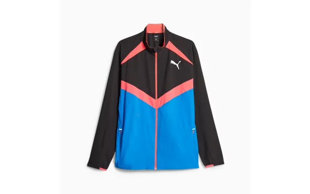 Puma Ultraweave Jacket For Men - Lightweight Running Jacket In Black And Ultra Blue