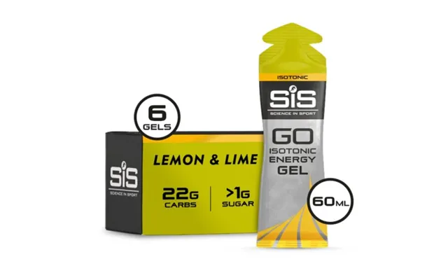 Sis Go Isotonic Energy Gel 6x60ml - Lemon Lime For Endurance Runners And Athletes product image