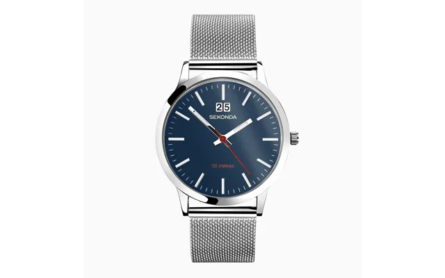 Sekonda Sekonda Nordic Men's Watch Silver Case & Stainless Steel Mesh Bracelet With Blue Dial 30046 product image