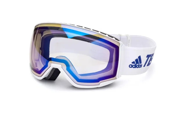 Adidas Sport Unisex Sp0039 21x Ski Goggles Plastic White Blue Mask Mirrored Photochromatic product image