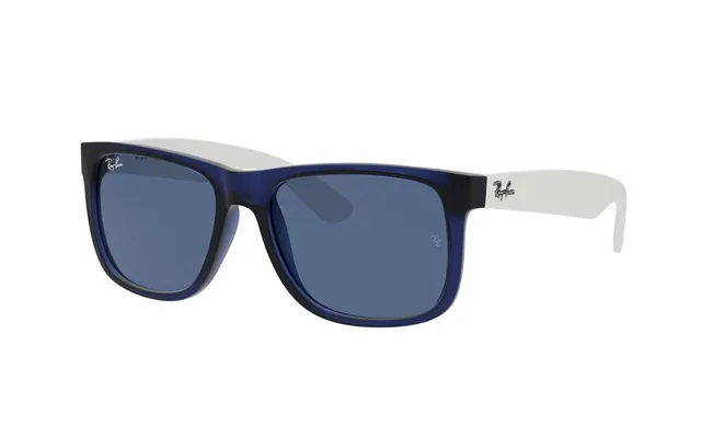 Ray - Ban Man Rb4165 Justin 651180 Sunglasses Injected Blue Blue Squared Normal product image