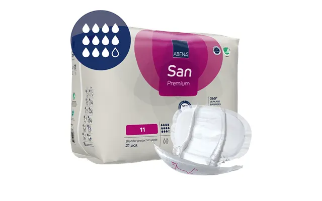 Abena San 11 Shaped Pad 3400ml - Abena product image