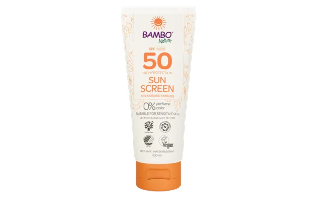 Bambo Nature Body Lotion Sun Screen - 100ml Spf 50 , Abena, , Skincare