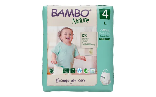 Bambo Nature Training Pants - Size 4 7-14kg , Abena, , Training Pants