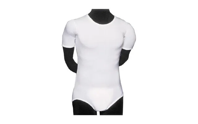 Cotton Bodystocking With Sleeves And Poppers - Small