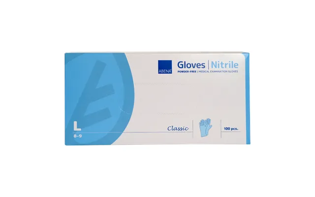 Nitrile Gloves Large - Blue, Abena, ,