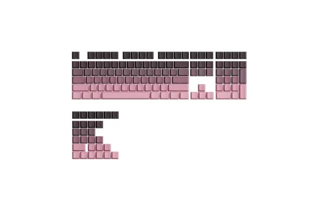 Black & Pink Gradient Keycap Set 135-key