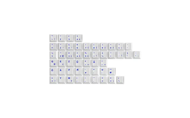 Blue On White Iso Spare Keycap 49-key