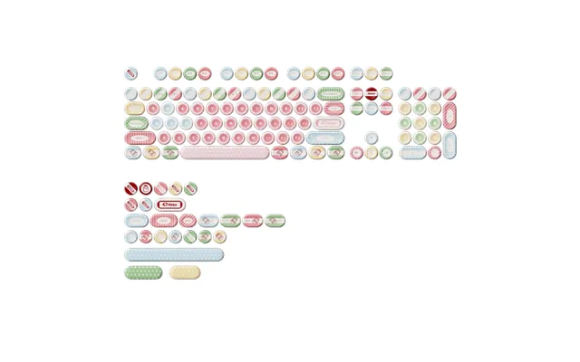 Classic Bottlecap Keycaps Set 131-key