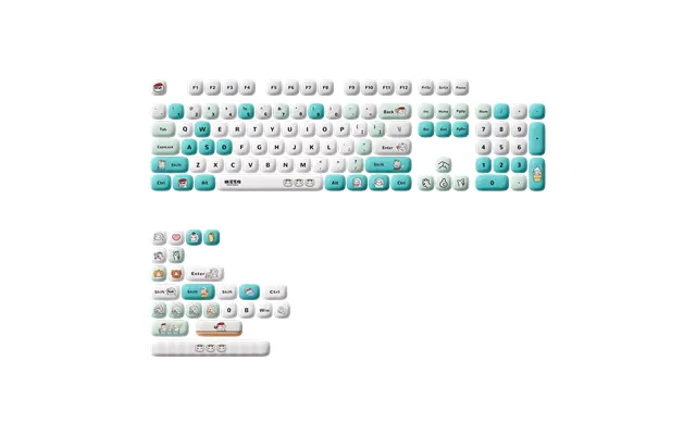 Poco Bear Keycap Set 129-key