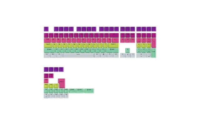Rainbow Gradient Keycap Set 132-key