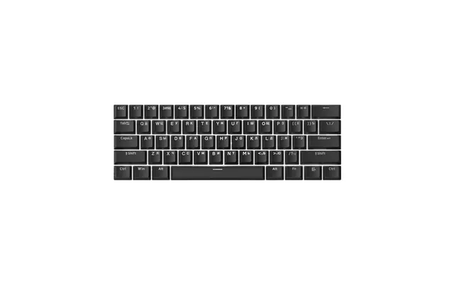 Shine-through Black Keycap Set 61-key