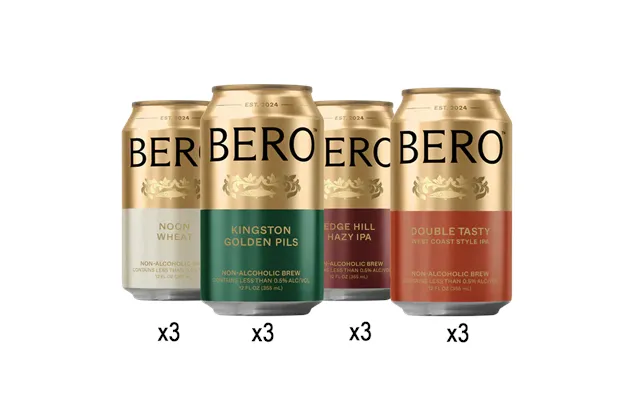 Bero Brewing Variety Pack - Non Alcoholic Beer Mixed Case