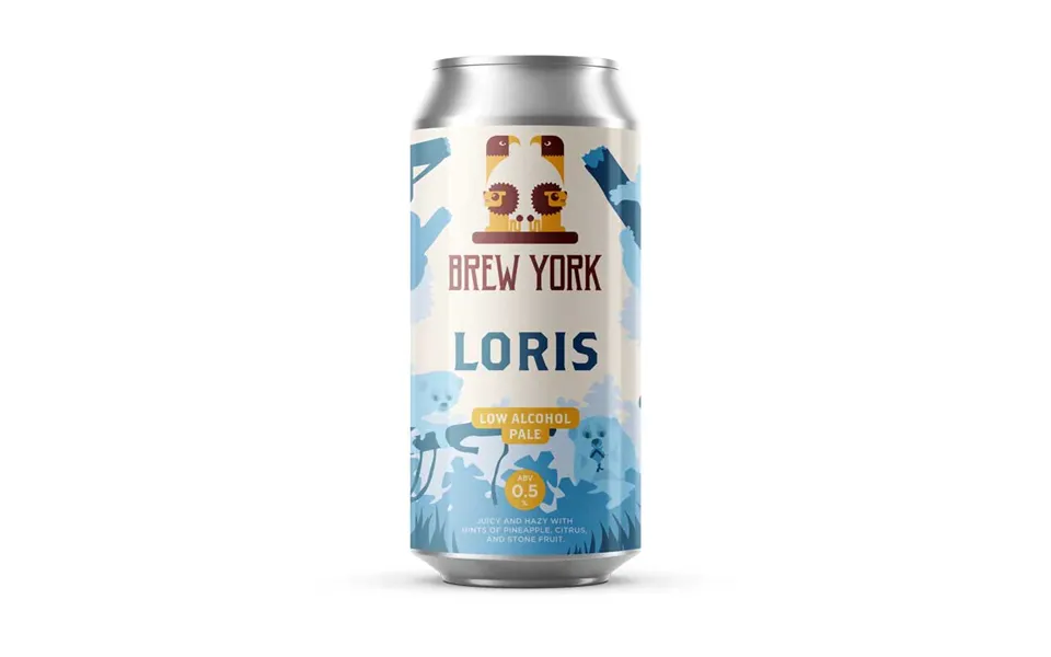 Brew York Loris Alcohol Free Pale Ale 0.5% - Case Of 12 Cans