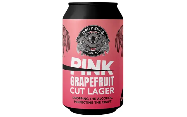 Drop Bear Pink Grapefruit Cut Lager - Alcohol Free Lager