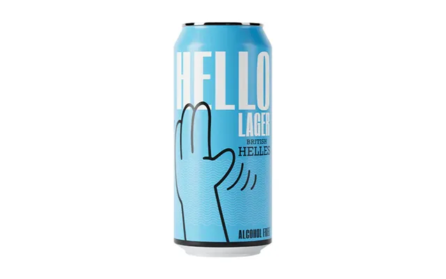 Hello Lager - Functional Alcohol Free Helles Lager, Case Of 12 Cans