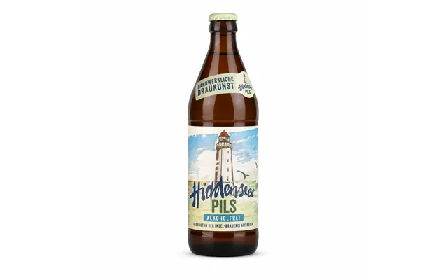 Hiddenseer Pils Alcohol Free German Pilsner 500ml - Case Of 24 Bottles
