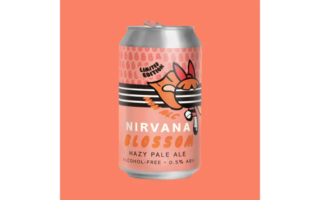 Nirvana Blossom - Alcohol Free Hazy Peach Pale Ale, Case Of 12 Cans