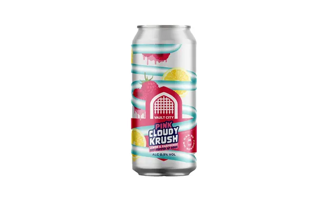 Pink Cloudy Krush 0.5%- Alcohol Free Lemon Raspberry Hop Sour - Single Can