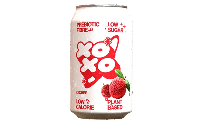 Xoxo Lychee Prebiotic Soda - Low Sugar Alcohol Free Soft Drink, Single Can