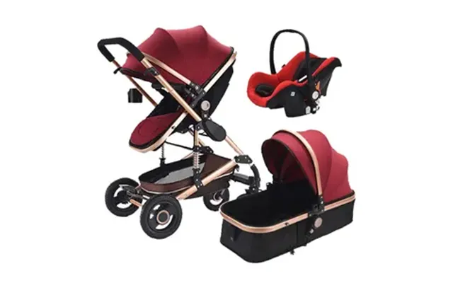0-3 Years Old Age Group And Ce Certification Multifunctional 3 In 1 High Landscape Baby Stroller Aluminum Alloy Frame