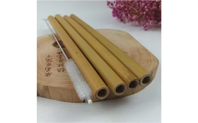 20cm Organic Material Bamboo Straw Pollution-free Straws Paper Hot Sale Biodegradable Bubble Tea Straw