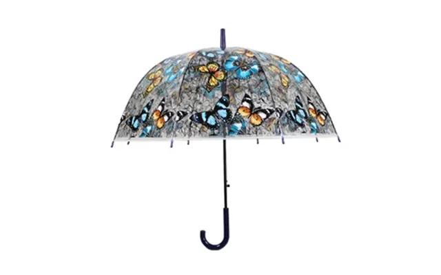 Factory Directly Provide Poe Transparent Customised Colorful Butterflies Windproof Sunshade Umbrella
