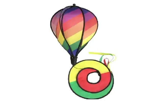 Lower Price Hot Air Balloon Ornaments Windmill Garden Wind Spinners