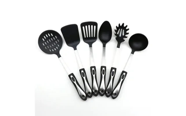 Non-stick Silicone Cookware Set 7 Pieces Stainless Steel Nylon Kitchenware Set