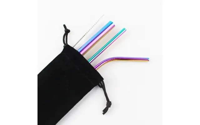 Stainless Steel Metal Drinking Straws For Thick Smoothie Bubble Tea