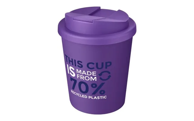 Eco Friendly Merch Americano Espresso Eco 250 Ml Recycled Tumbler With Spill-proof Lid Purple Not Available Custom Brand