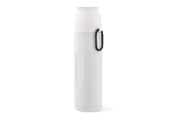 Eco Friendly Merch Flinders Thermos Rss 1080ml. 2 Cups And Carabiner White Custom Branded Merch With Logo For Bulk Corpo