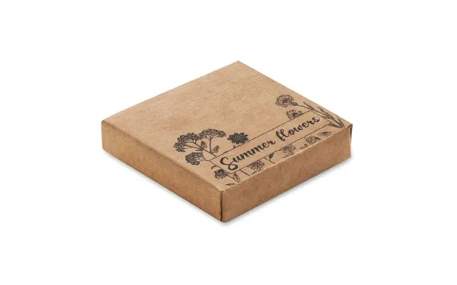 Eco Friendly Merch Mix Flowerseeds Disc Beige Custom Branded Merch With Logo For Bulk Corporate Gifts
