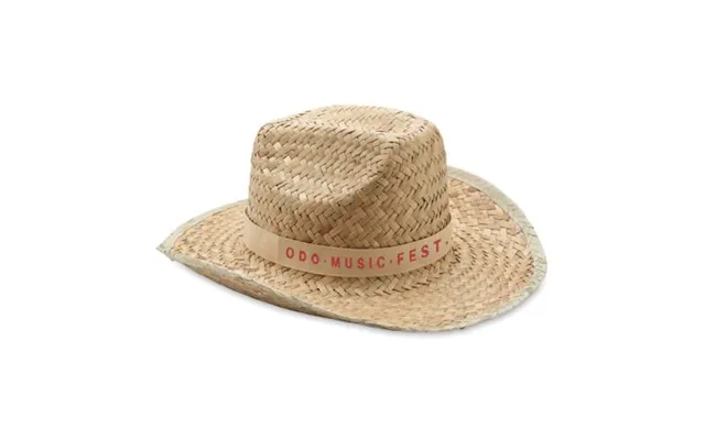 Eco Friendly Merch Natural Straw Cowboy Hat Beige Custom Branded Merch With Logo For Bulk Corporate Gifts