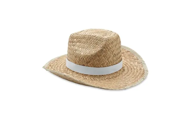 Eco Friendly Merch Natural Straw Cowboy Hat White Custom Branded Merch With Logo For Bulk Corporate Gifts