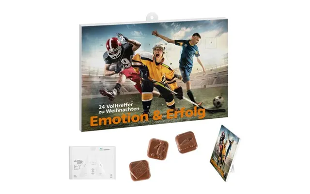 Eco Friendly Merch Sport Advent Calendar Football Shapes White Custom Branded Merch With Logo For Bulk Corporate Gifts