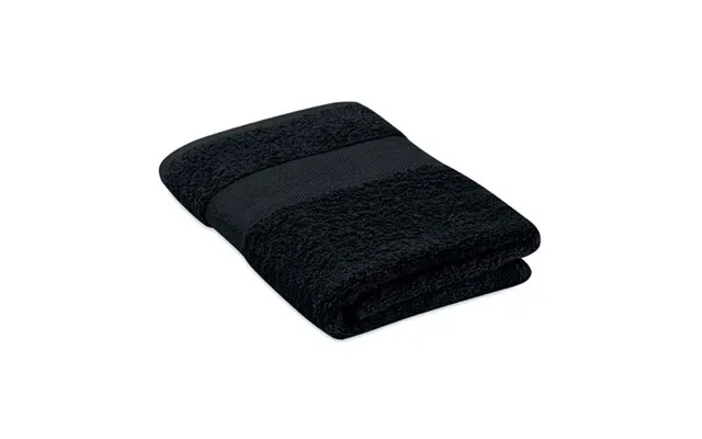 Eco Friendly Merch Towel Organic 50x30cm Black Custom Branded Merch With Logo For Bulk Corporate Gifts product image
