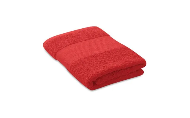 Eco Friendly Merch Towel Organic 50x30cm Red Custom Branded Merch With Logo For Bulk Corporate Gifts product image